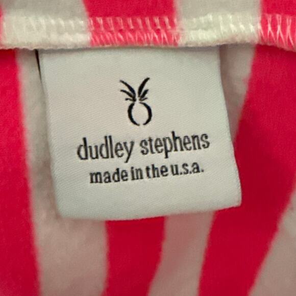 Dudley Stephens Terry Fleece Brighton Boatneck Pink Stripe Size Medium - Picture 7 of 8